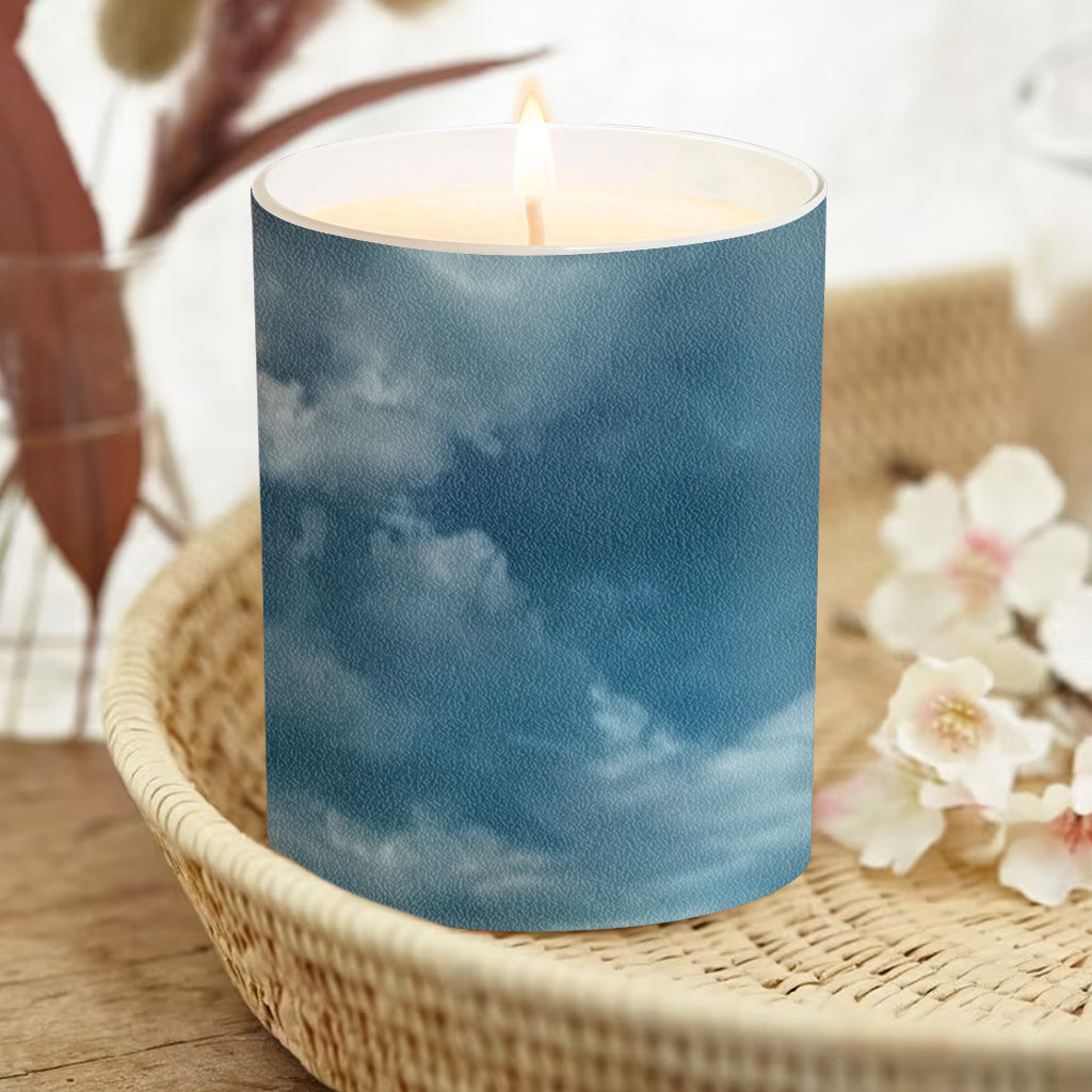 Cadeau original : Bougie chrétienne personnalisée avec couvercle en bois - Prière de Jésus