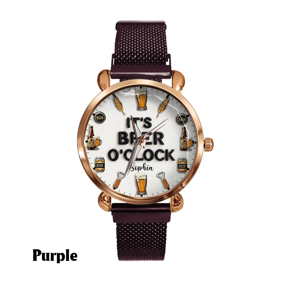 It's Beer Time - Personalized Beer Hand Watch