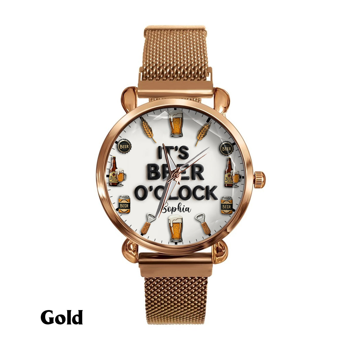 It's Beer Time - Personalized Beer Hand Watch