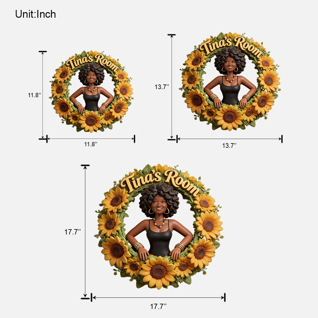 Fleur de naissance personnalisée avec photo - Panneau en bois personnalisé « Amour de soi »