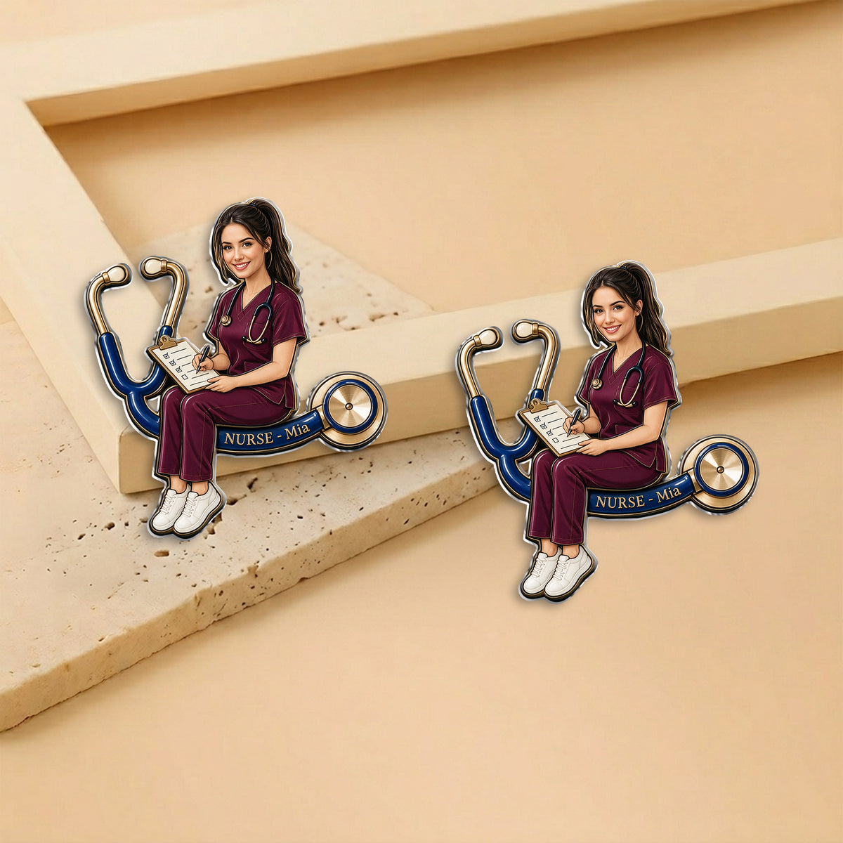 Meilleure Infirmière - Épinglette Émaillée Personnalisée 3D