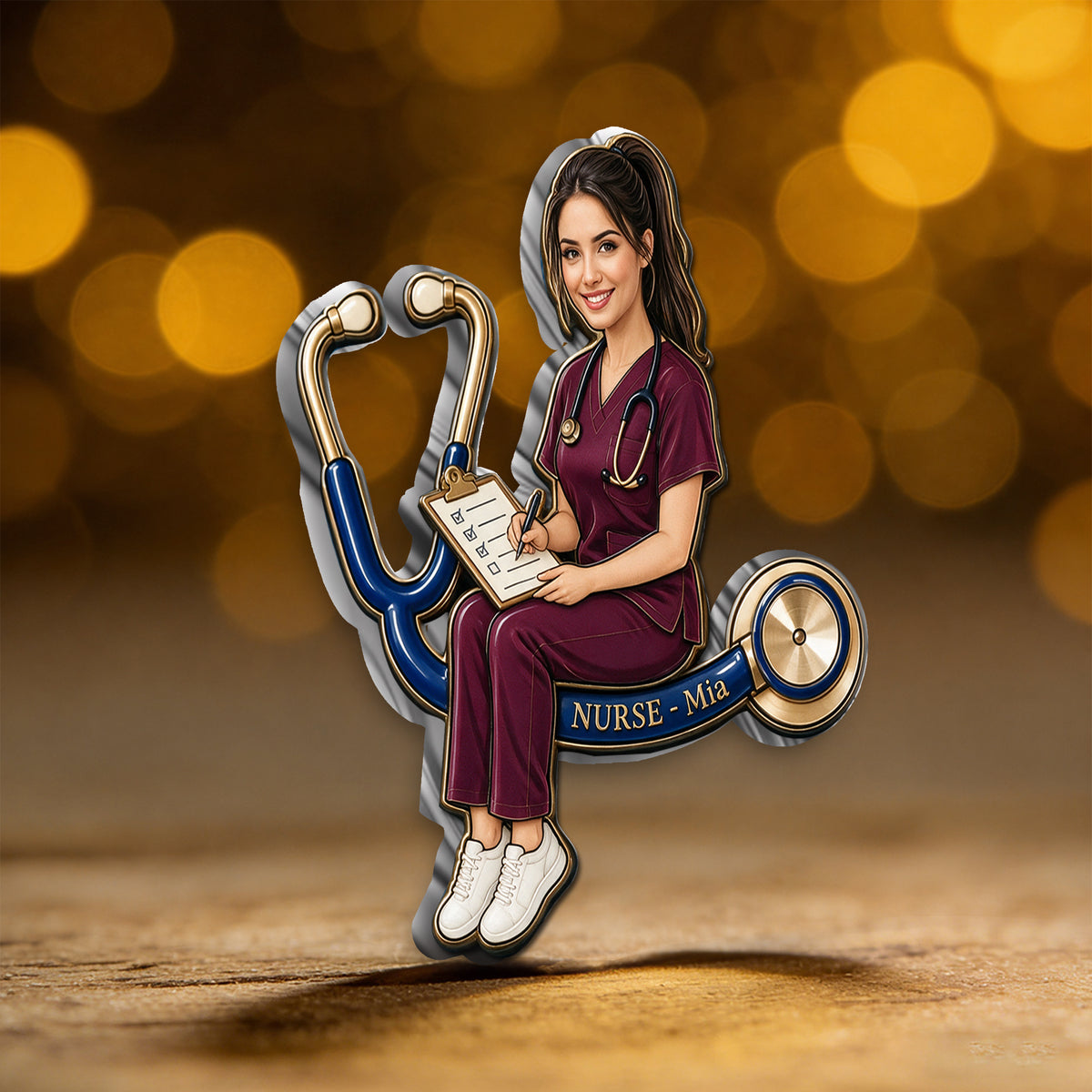 Meilleure Infirmière - Épinglette Émaillée Personnalisée 3D