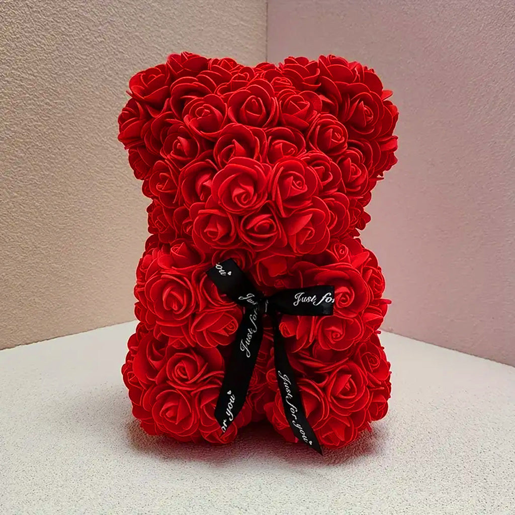 Artificial Rose Flowers Bear