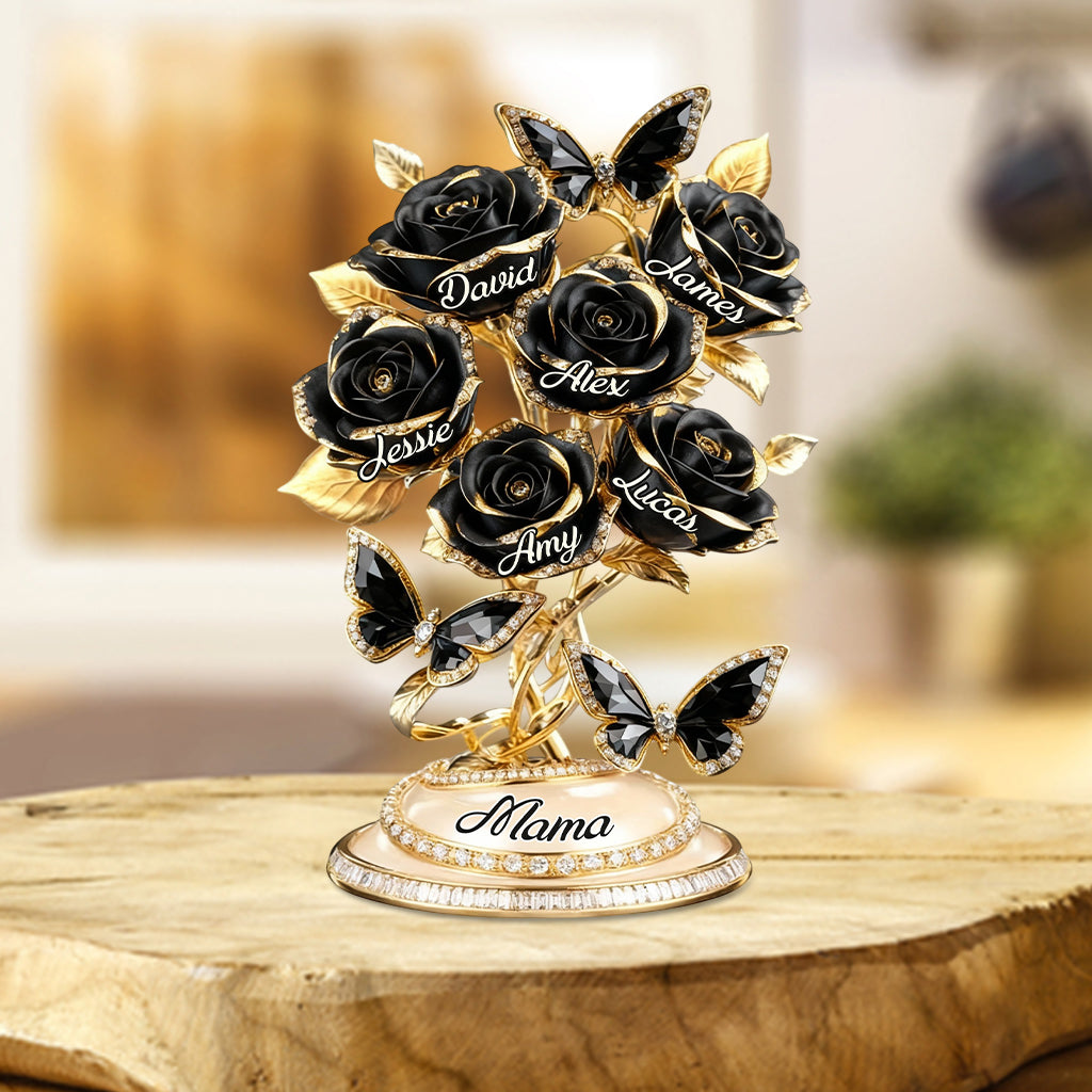 Cadeau idéal personnalisé avec n'importe quelle photo pour maman ou grand-mère - Plaque acrylique personnalisée « Mère » en forme de carte de vœux