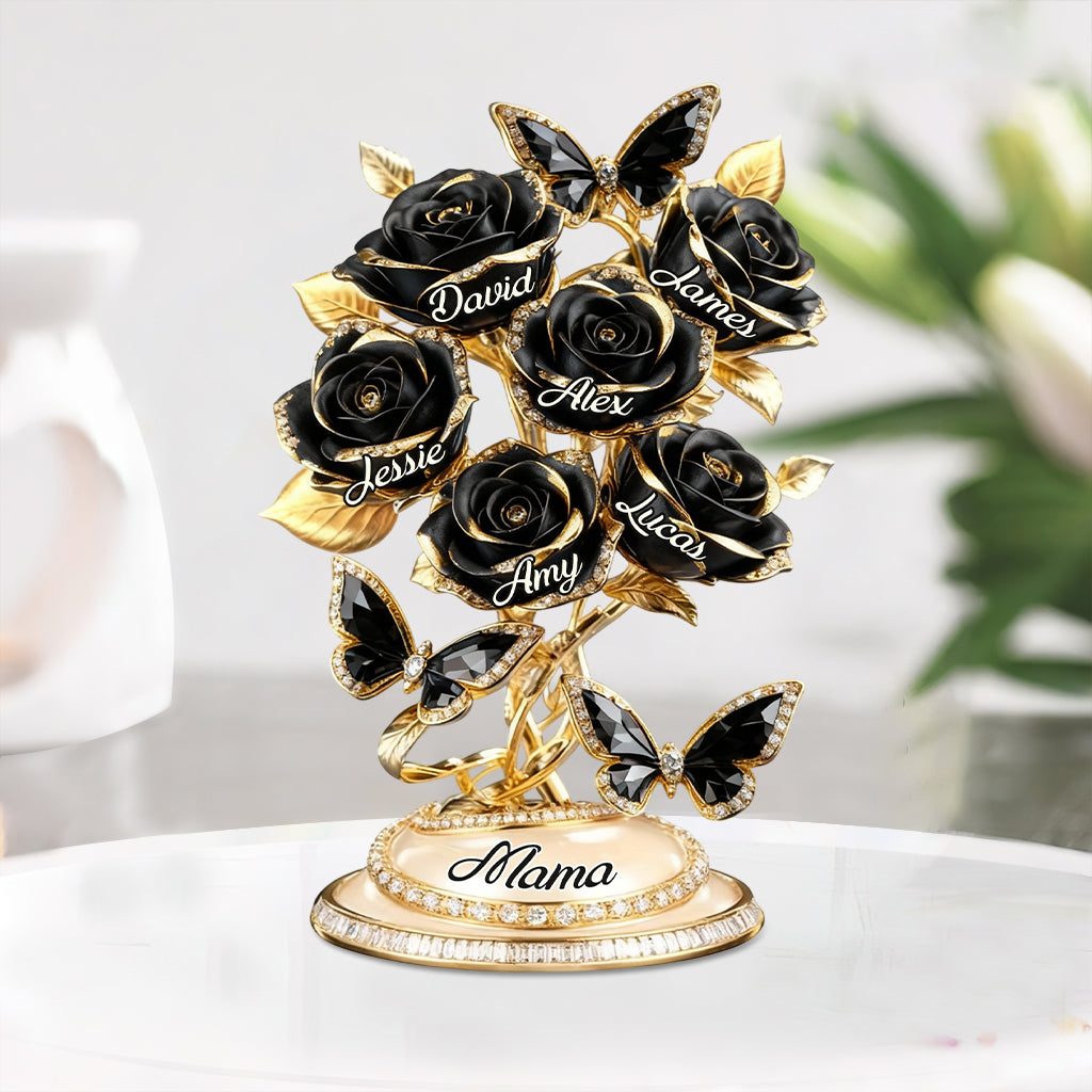 Cadeau idéal personnalisé avec n'importe quelle photo pour maman ou grand-mère - Plaque acrylique personnalisée « Mère » en forme de carte de vœux
