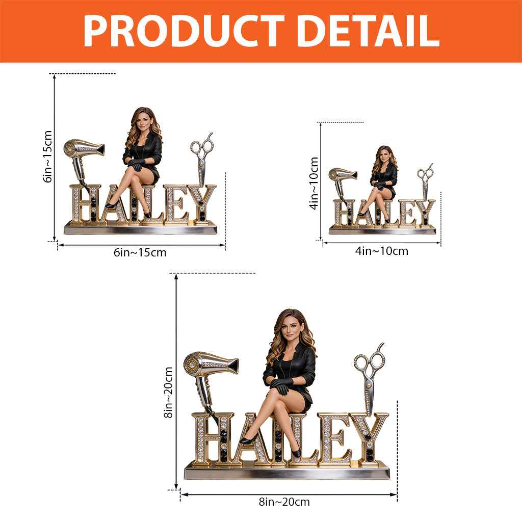 Custom Any Photo Hairdresser - Personalized Hairdresser Custom Shaped Acrylic Plaque