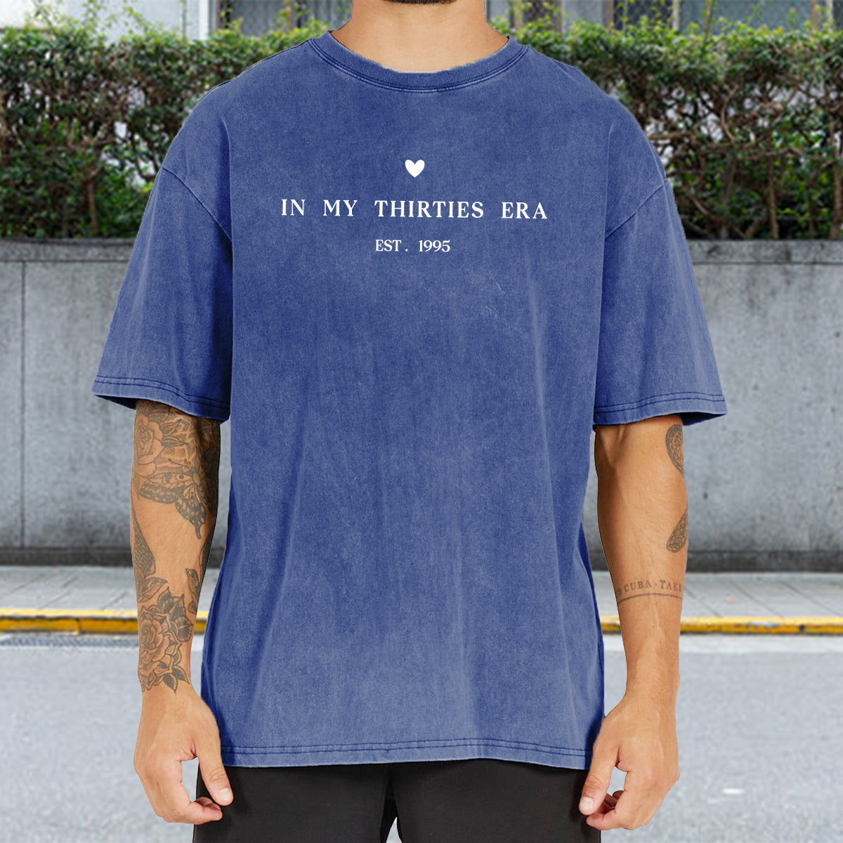 Birthday Gift - Personalized Birthday Washed T-Shirt