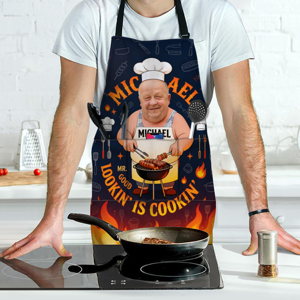 Papa Grilleur, Papa Aime Cuisiner - Tablier Personnalisé pour Père