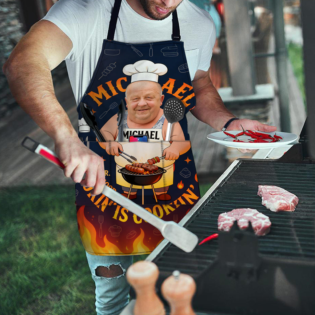 Papa Grilleur, Papa Aime Cuisiner - Tablier Personnalisé pour Père