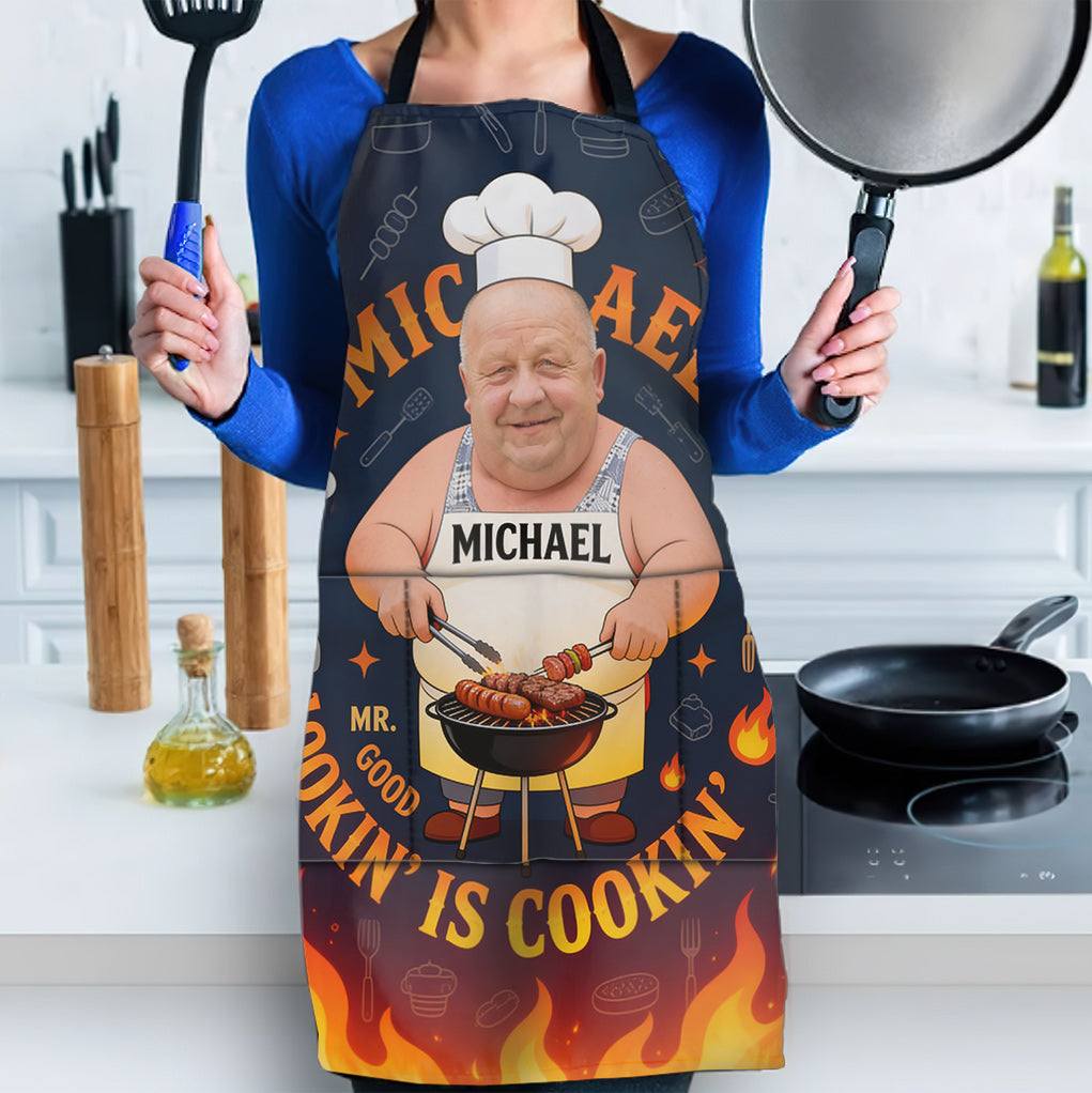Papa Grilleur, Papa Aime Cuisiner - Tablier Personnalisé pour Père