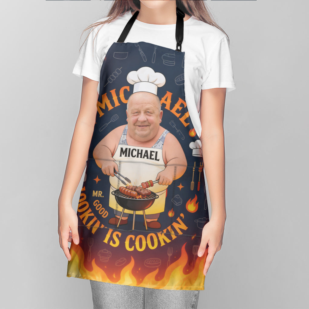 Papa Grilleur, Papa Aime Cuisiner - Tablier Personnalisé pour Père