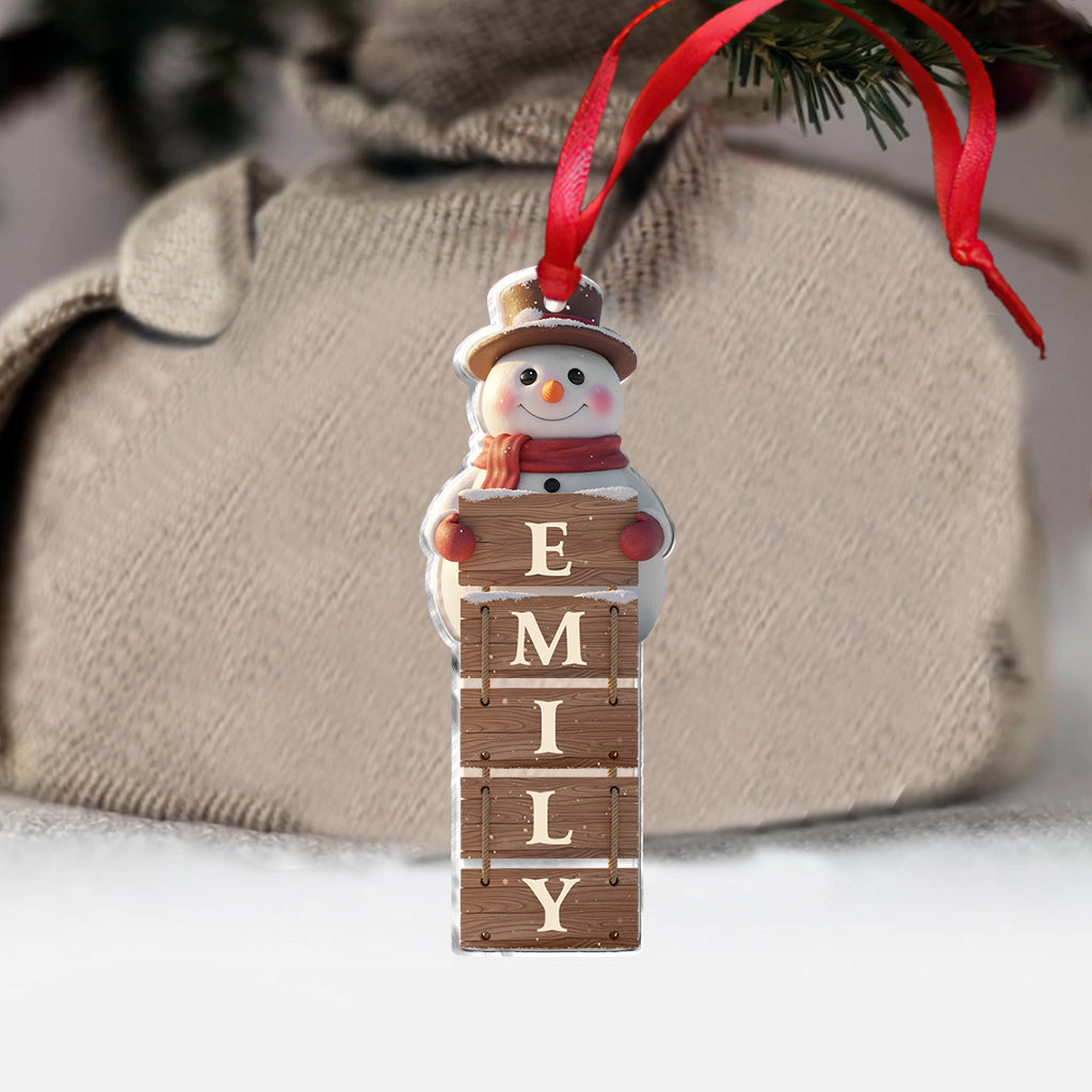 Merry Christmas - Personalized Family Ornament