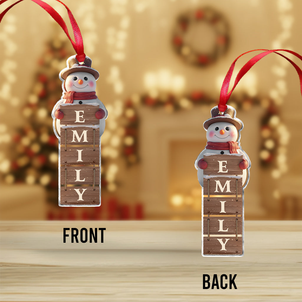 Merry Christmas - Personalized Family Ornament