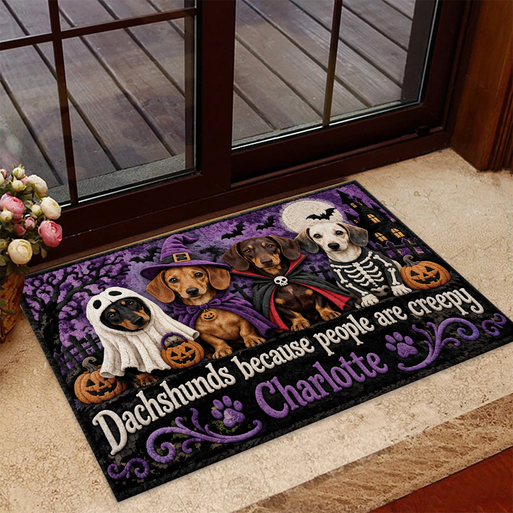 Chiens Parce Que Les Gens Sont Étranges - Tapis de Chien Personnalisé