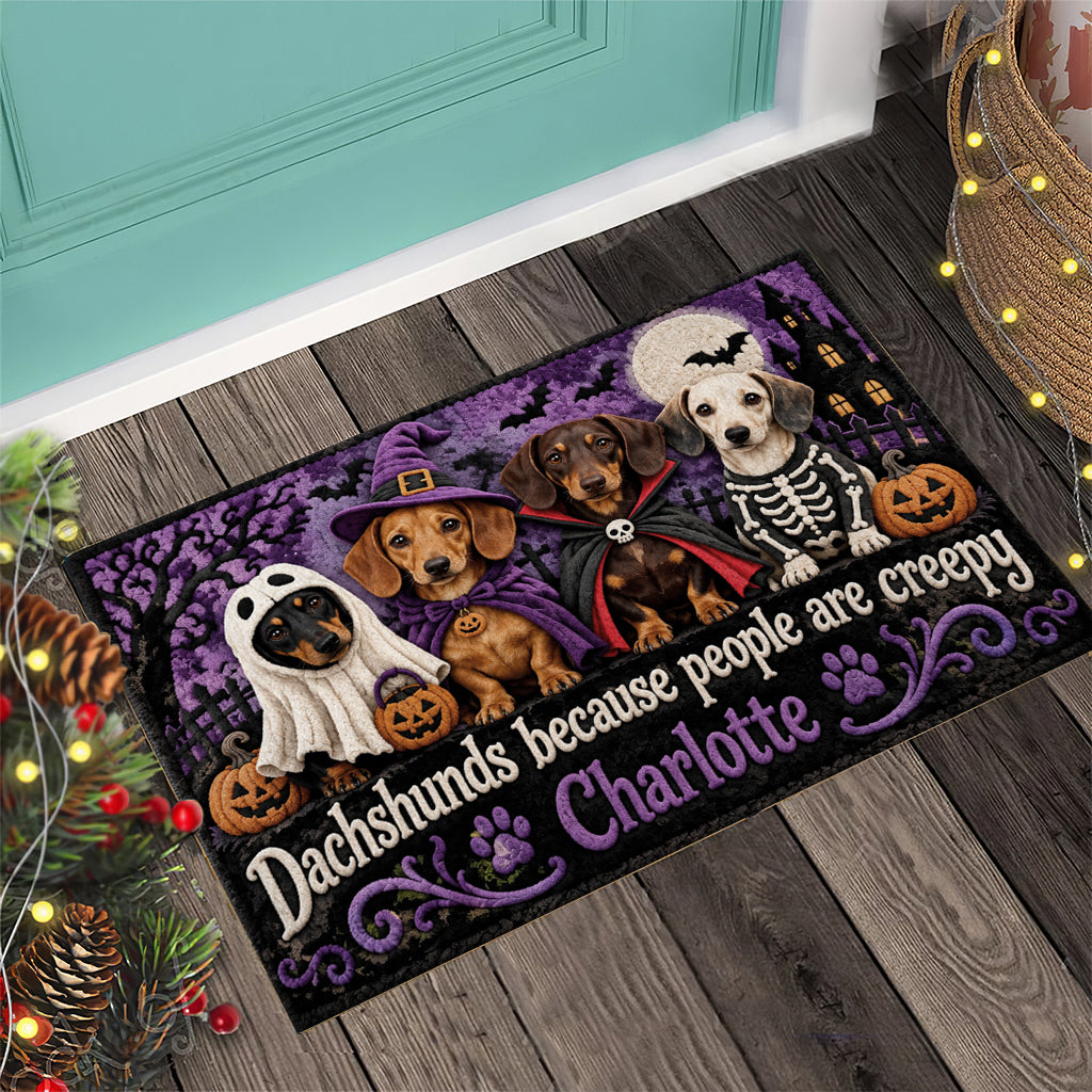 Chiens Parce Que Les Gens Sont Étranges - Tapis de Chien Personnalisé