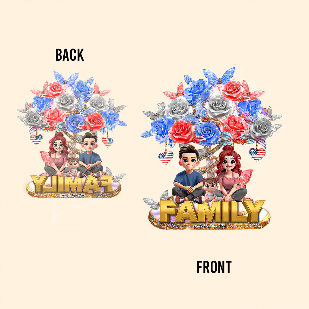 Family Forever - Personalized Family Custom Shaped Acrylic Plaque