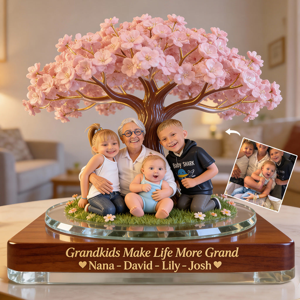 Grandkids Make Life More Grand - Personalized Grandma Custom Shaped Acrylic Plaque