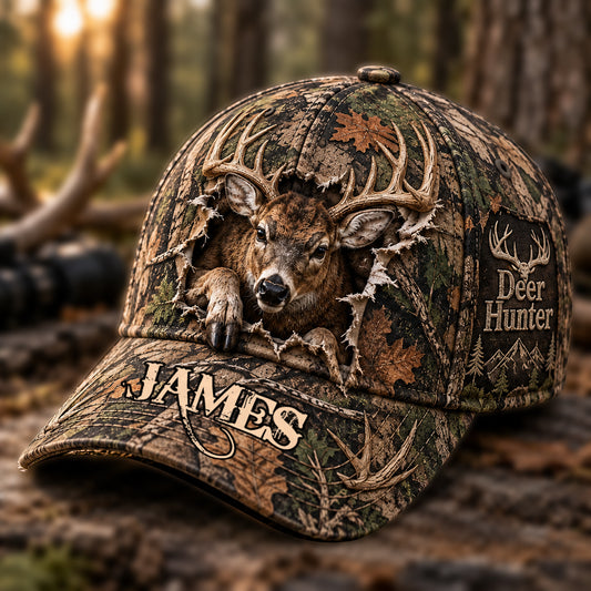 Gift for Hunter - Personalized Hunting Classic Cap