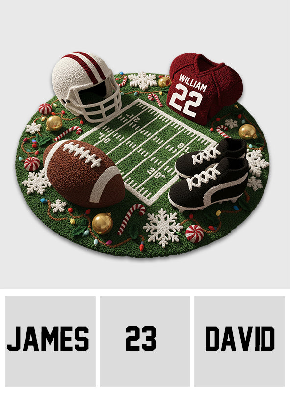 Football Lover - Personalized Football Non-Slip Tufted Rug