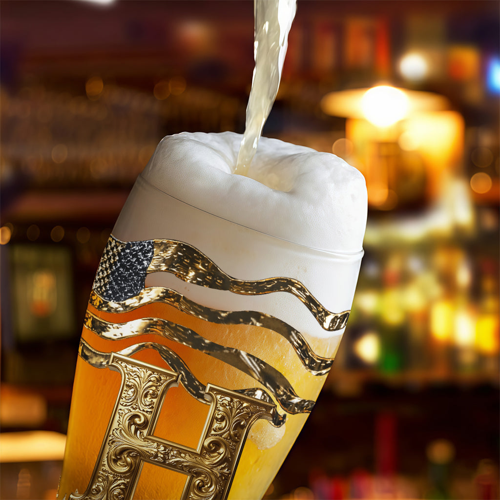 Lettre initiale - Pinte de bière personnalisée