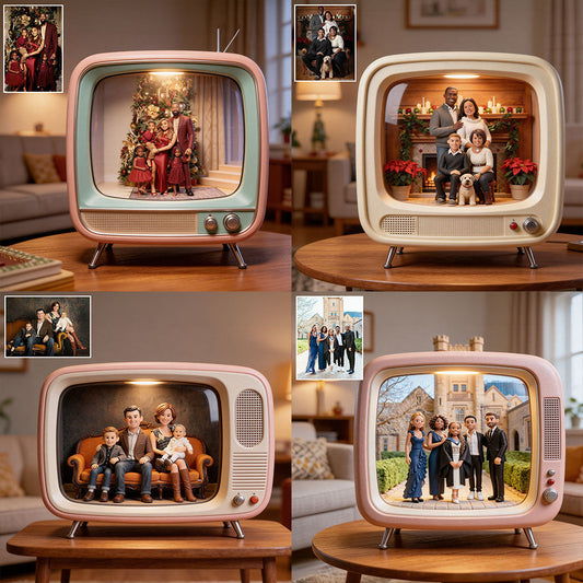 Notre moment préféré - Plaque acrylique personnalisée en forme de famille