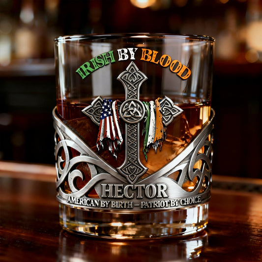 Irlandais de sang - Verre à whisky irlandais personnalisé