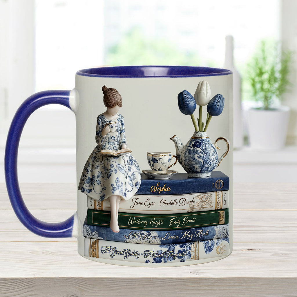 Mug personnalisé « J’adore les livres »