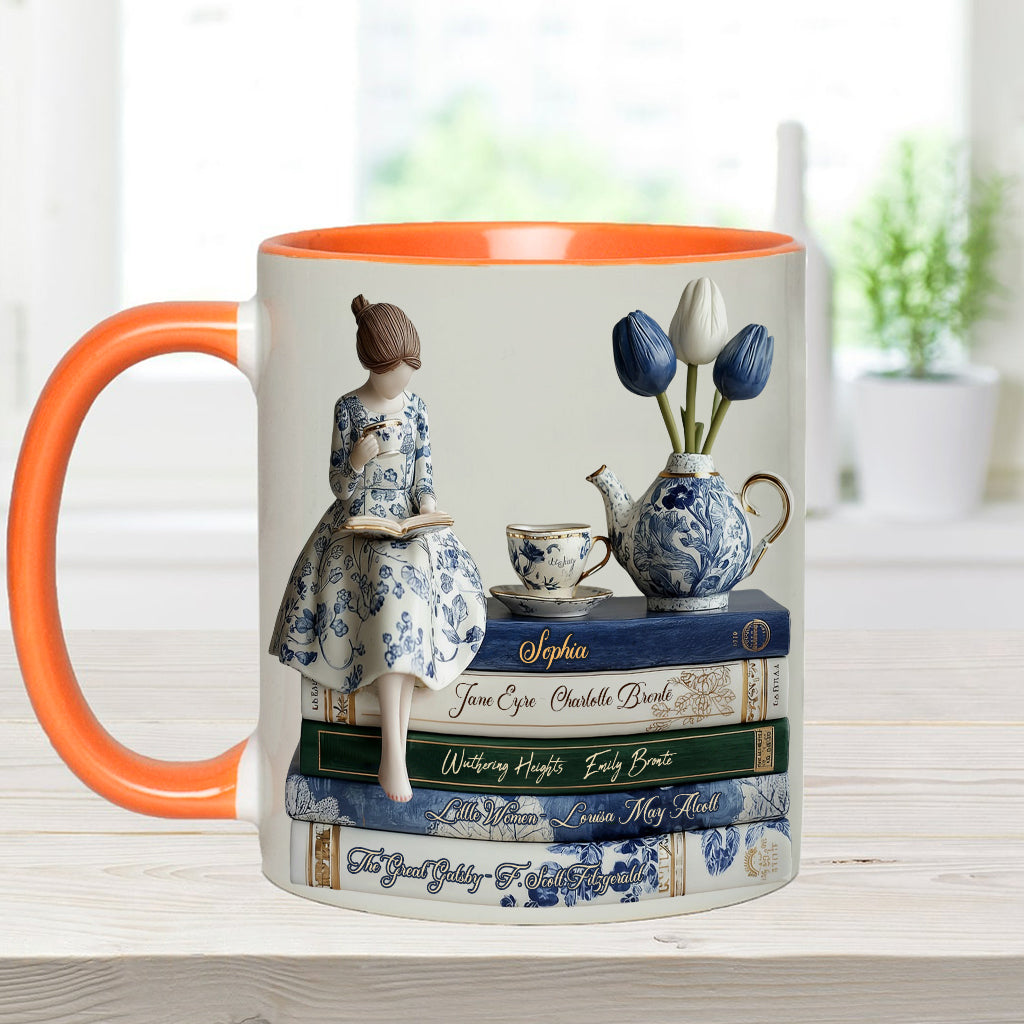 Mug personnalisé « J’adore les livres »