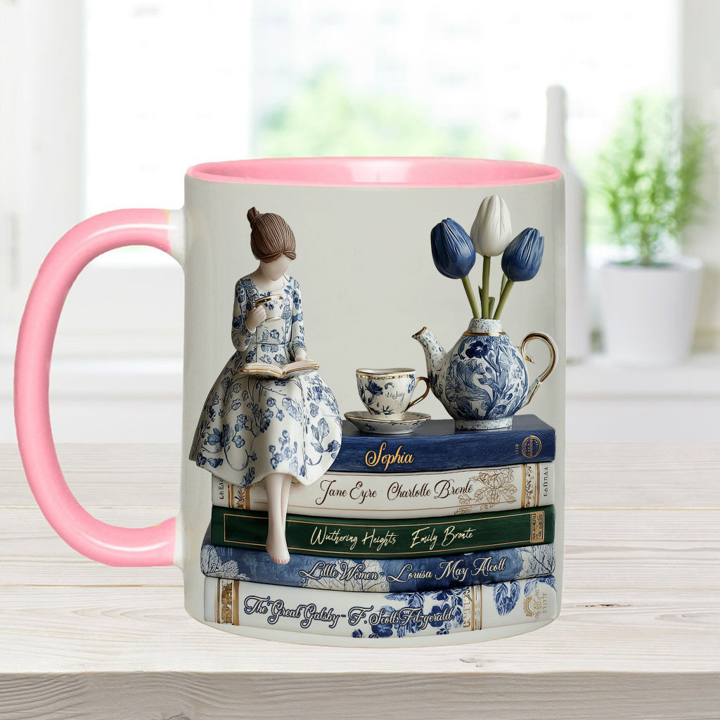 Mug personnalisé « J’adore les livres »