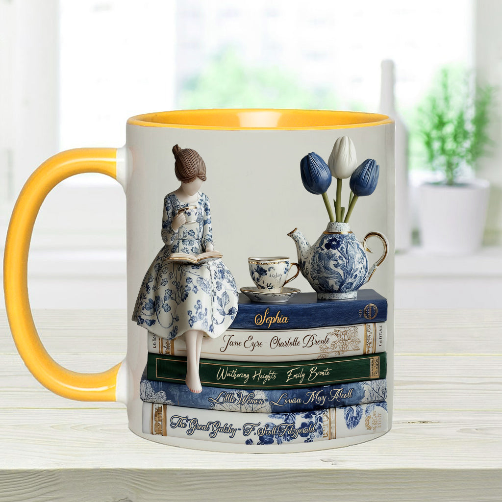 Mug personnalisé « J’adore les livres »