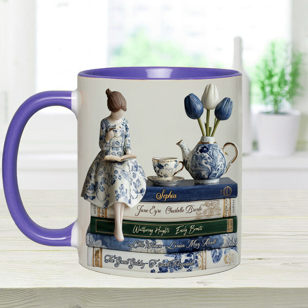 Mug personnalisé « J’adore les livres »