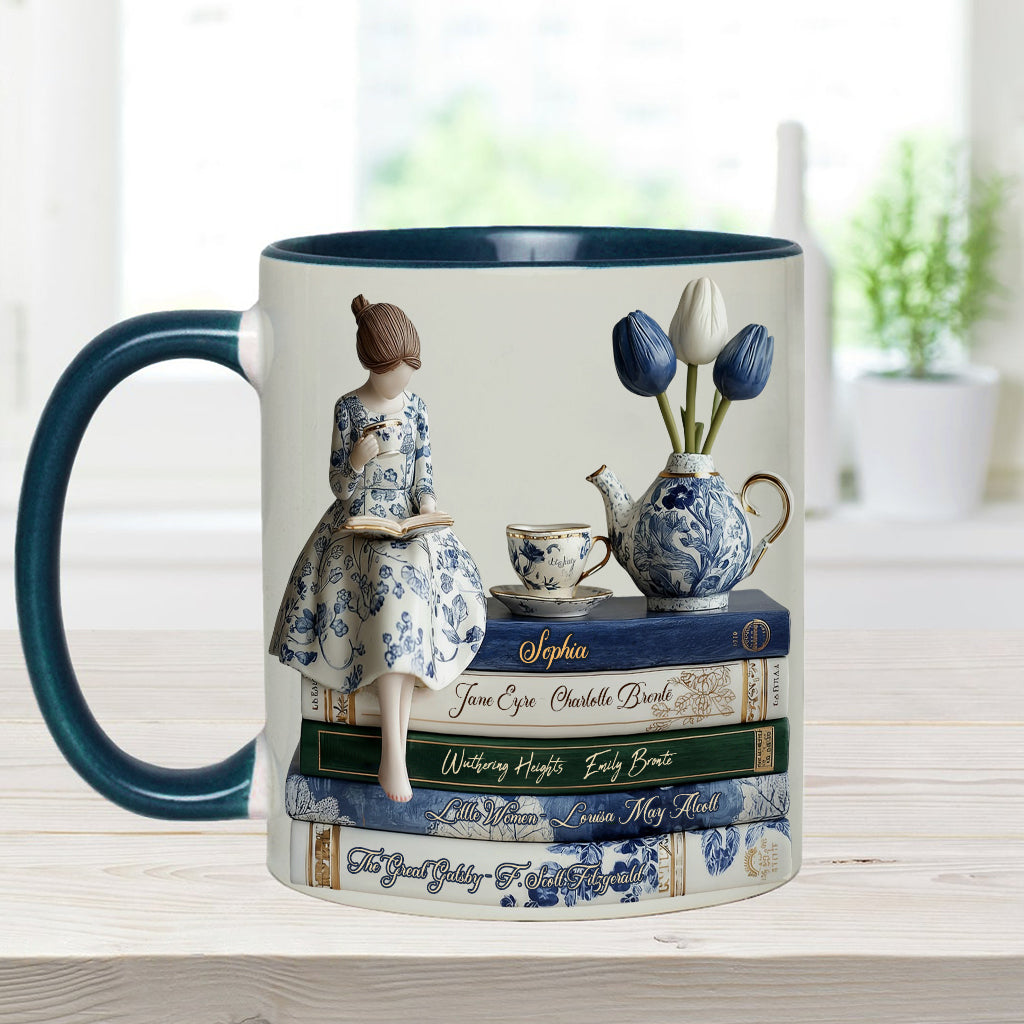 Mug personnalisé « J’adore les livres »