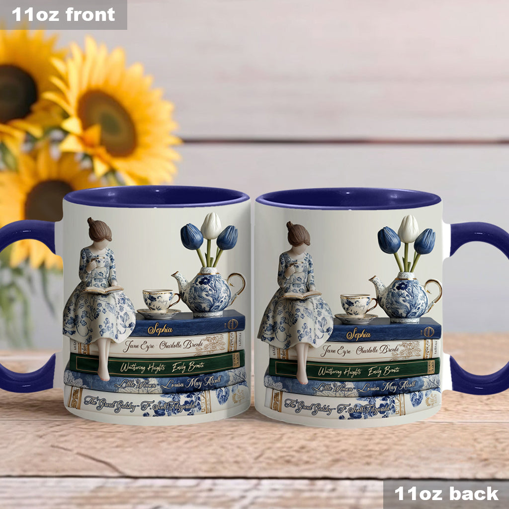 Mug personnalisé « J’adore les livres »
