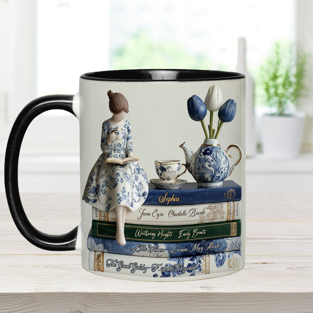 Mug personnalisé « J’adore les livres »