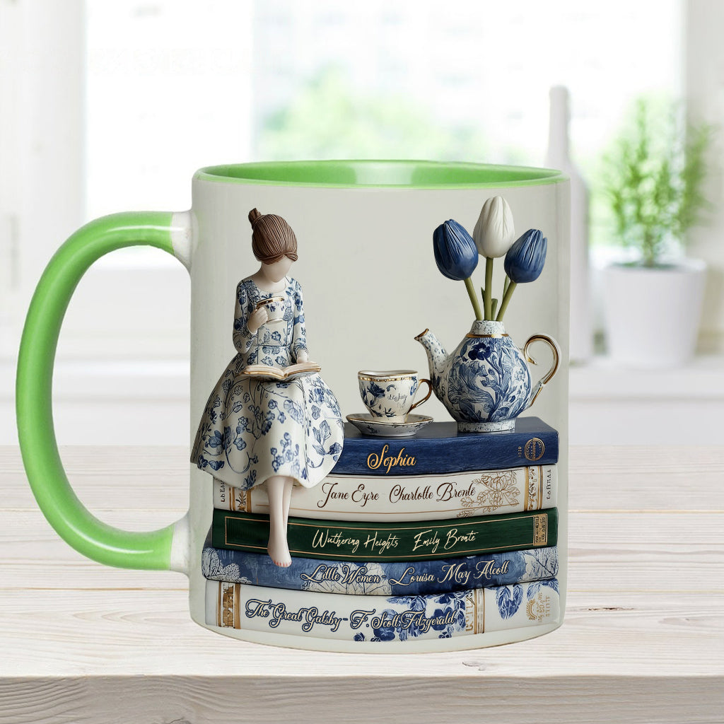 Mug personnalisé « J’adore les livres »