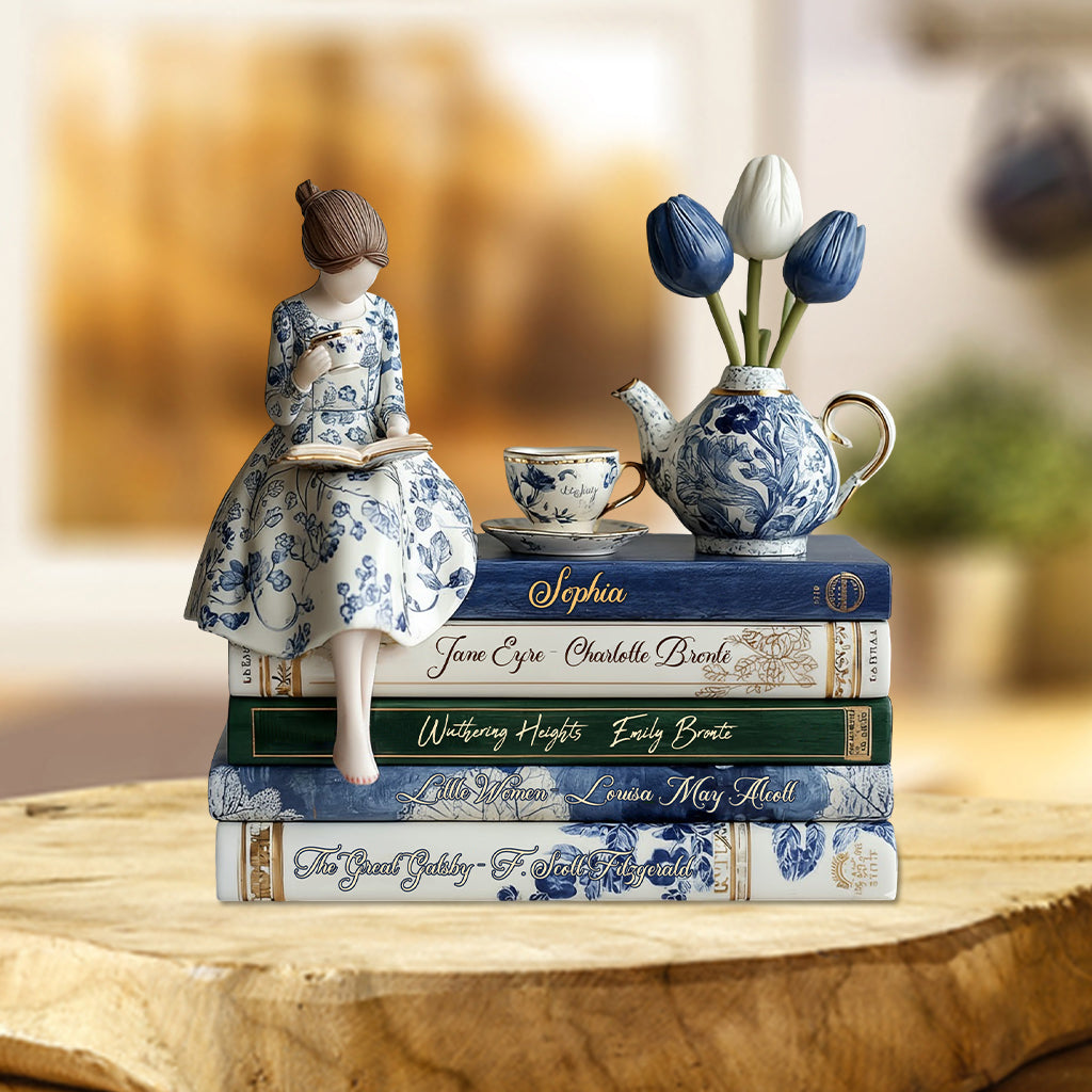 Livres d'amour - Plaque acrylique personnalisée en forme de livre