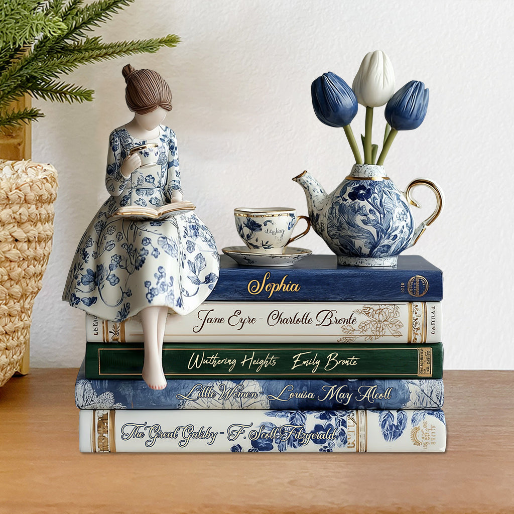 Livres d'amour - Plaque acrylique personnalisée en forme de livre