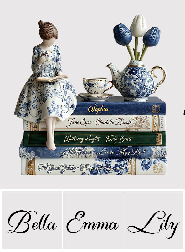 Livres d'amour - Plaque acrylique personnalisée en forme de livre