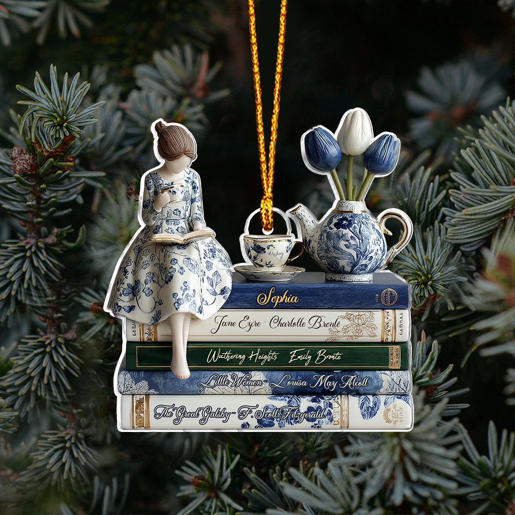 Love Books - Personalized Book Ornament
