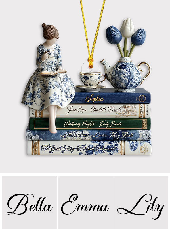 Love Books - Personalized Book Ornament