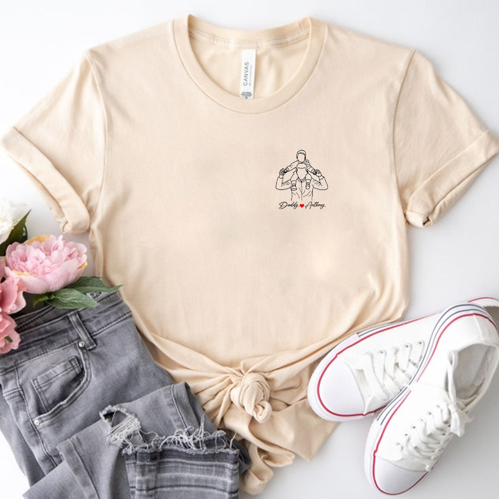 Meilleur papa du monde - T-shirt et sweat à capuche personnalisés pour papa