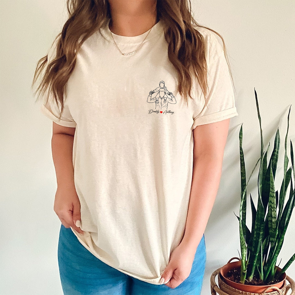 Meilleur papa du monde - T-shirt et sweat à capuche personnalisés pour papa