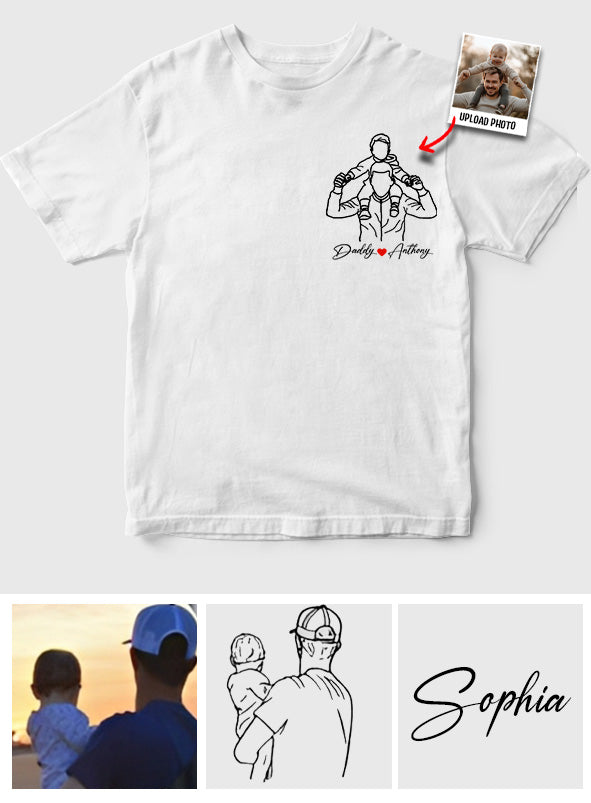 Meilleur papa du monde - T-shirt et sweat à capuche personnalisés pour papa