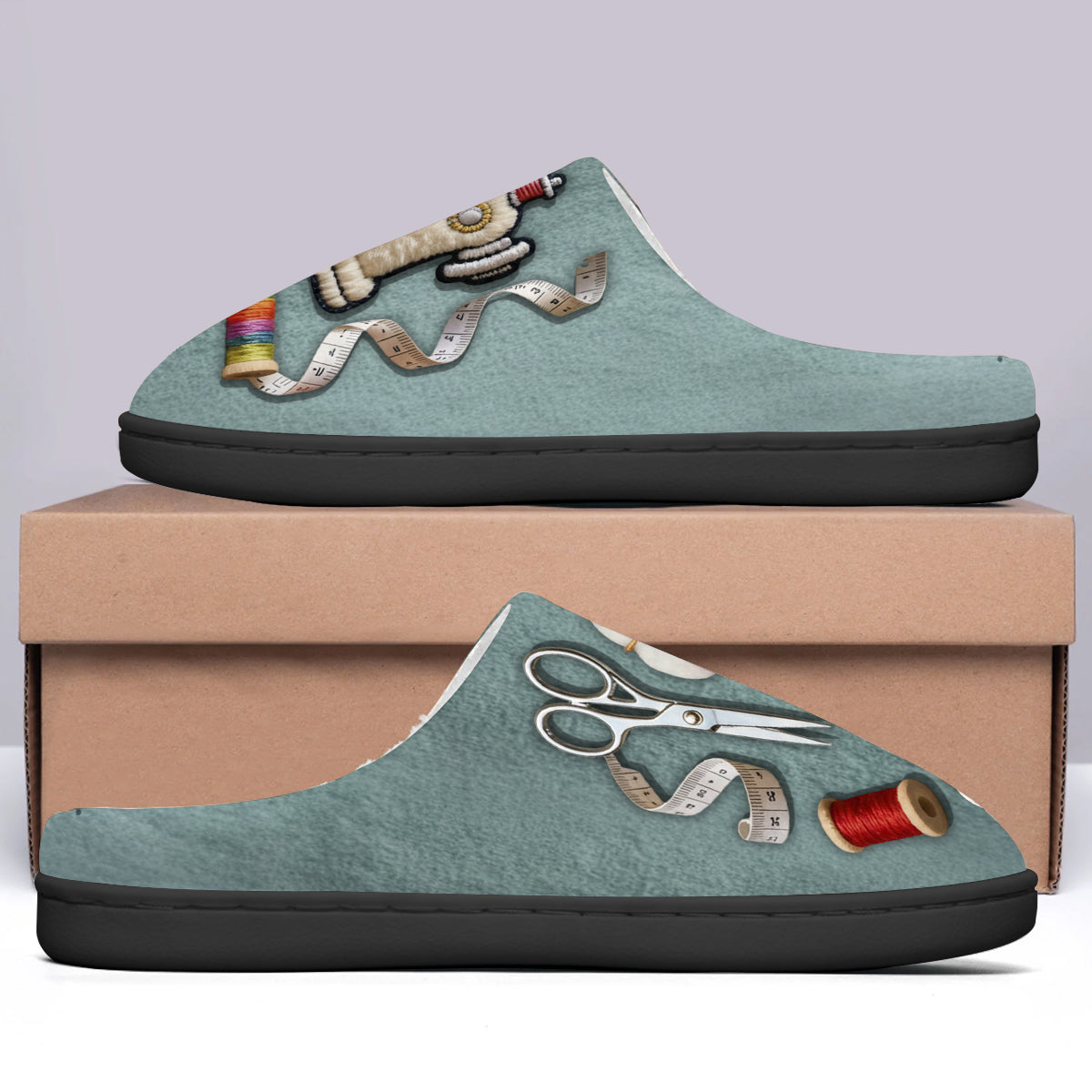 Passionnée de couture - Pantoufles de couture personnalisées