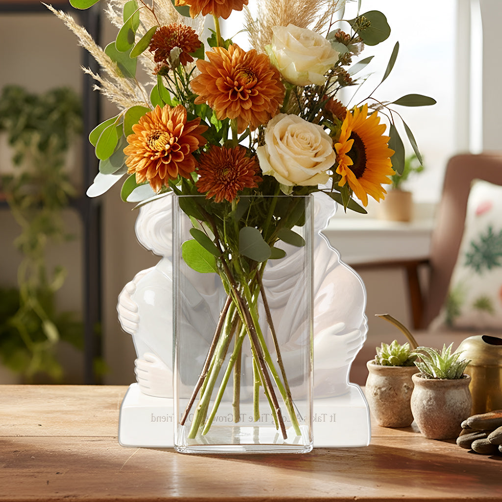 Cultivez un vieil ami - Pot en acrylique personnalisé pour votre meilleure amie