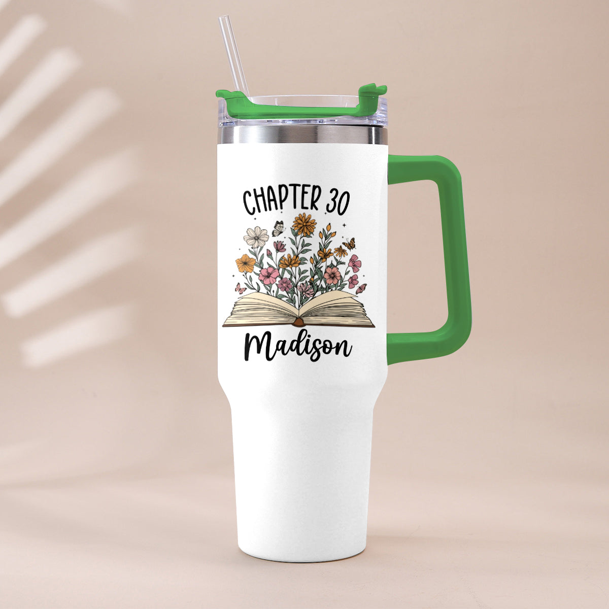 Happy Birthday - Personalized Birthday Tumbler With Handle