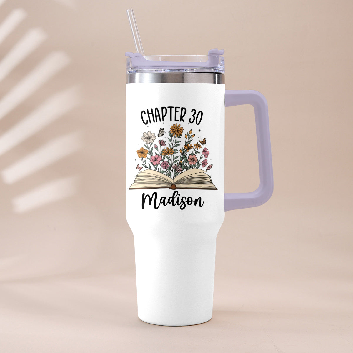 Happy Birthday - Personalized Birthday Tumbler With Handle