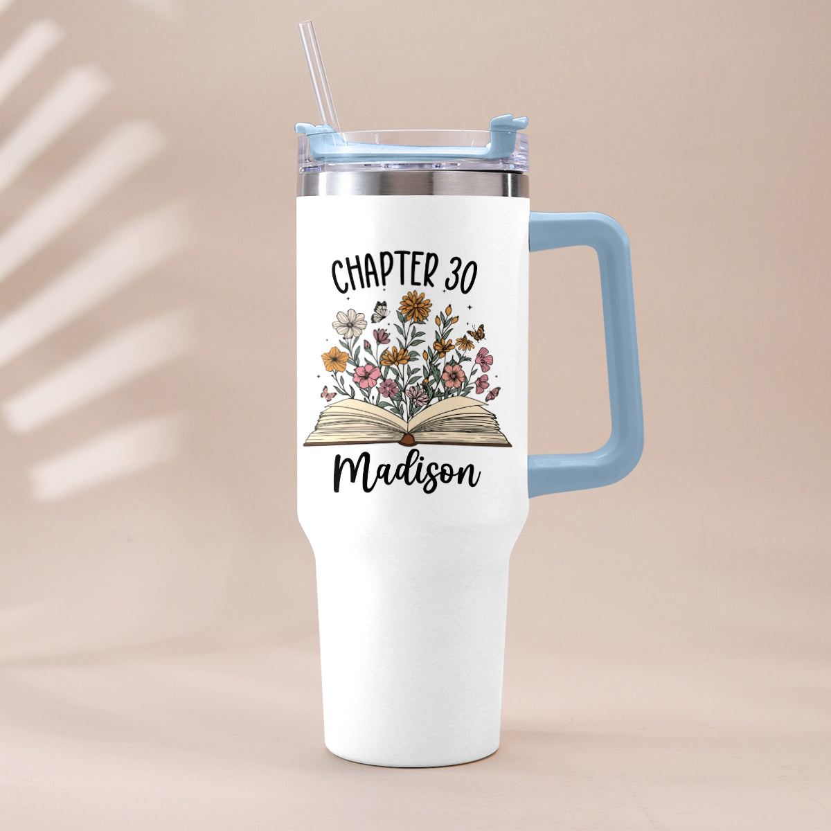 Happy Birthday - Personalized Birthday Tumbler With Handle