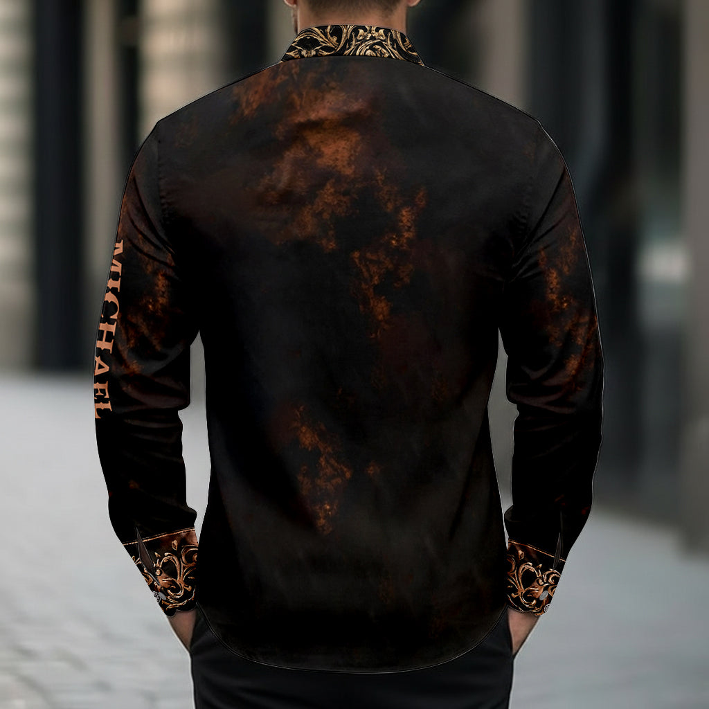 Chemise à boutons personnalisée Skull Cowboy - Tête de mort