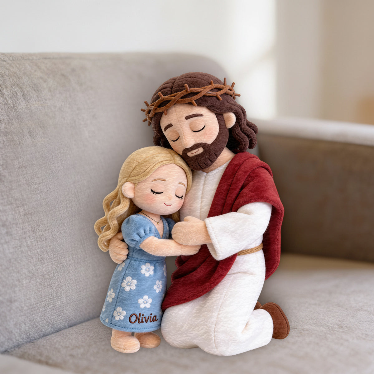 Christian Comfort - Personalized Christian Premium Faux Fur Pillow